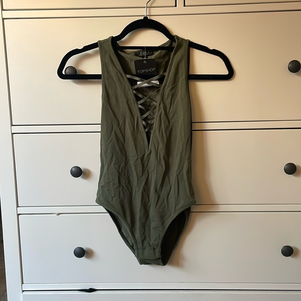Green Topshop bodysuit